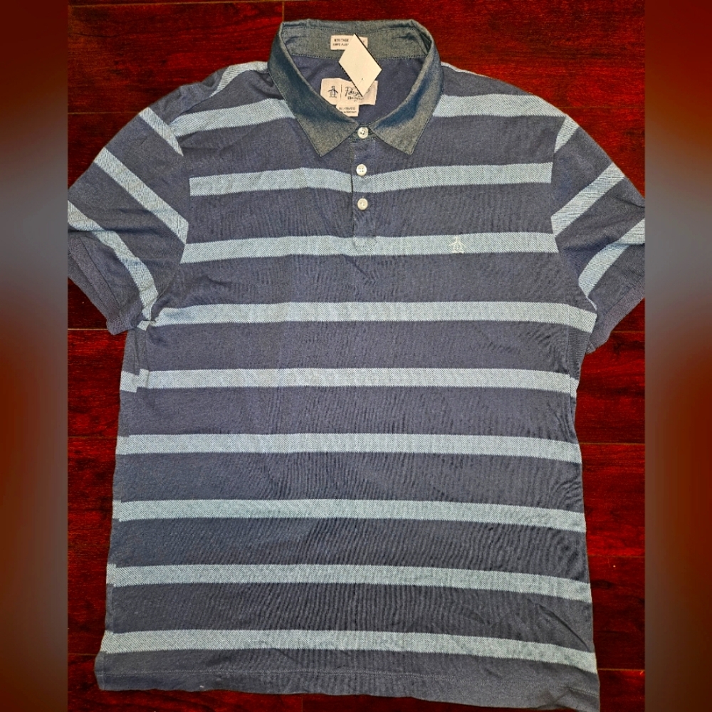 Original Penguin Striped Polo Shirt